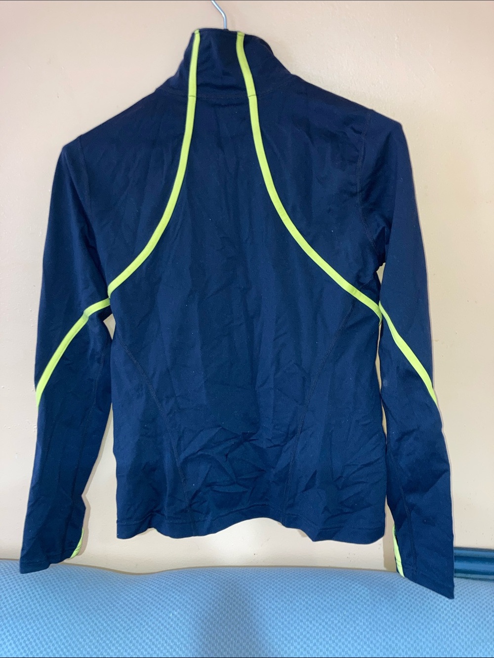 GAP Navy Athletic Jacket with Yellow Contrast Stitching - Picture 2 of 2